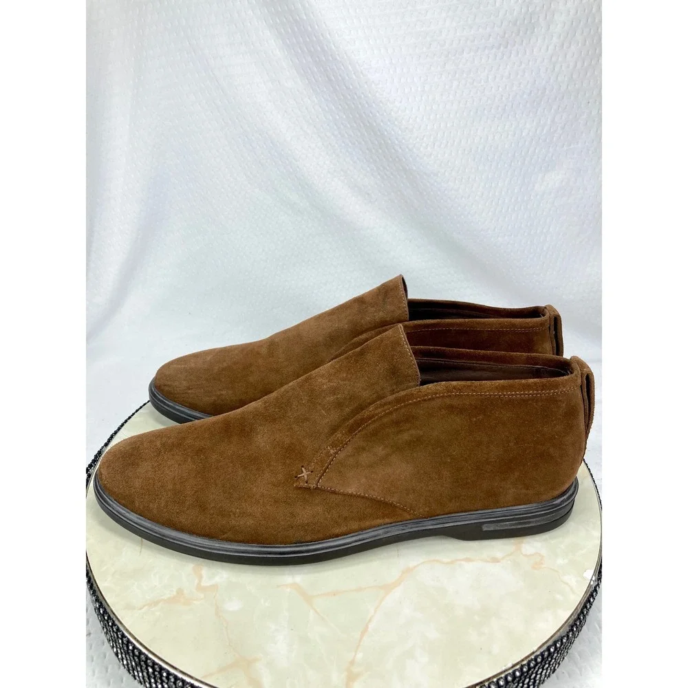 Peter Millar Excursionist Suede Chukka Boots Mens Size 12.5 Brown Slip On Shoes